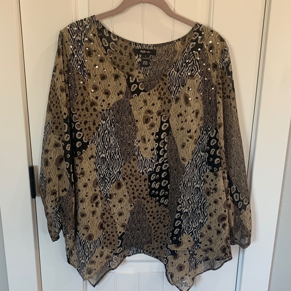 Animal Print Tunic